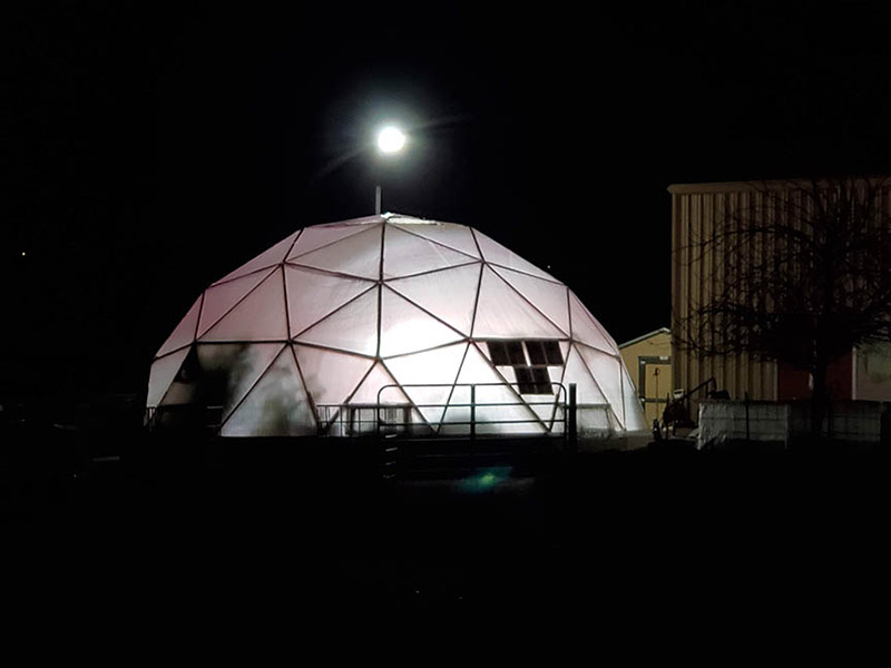 dome at night